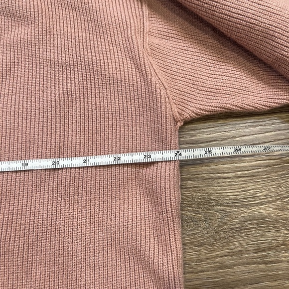 Free People Softly Structured Oversized Tunic Dusty Mauve Sz L Winter Cozy Soft - Picture 7 of 14